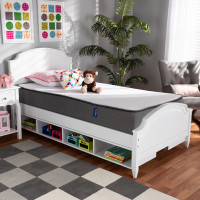 Baxton Studio FE450-10-Twin Cara 10-Inch Triple Layered Hypoallergenic Twin Size Memory Foam Mattress